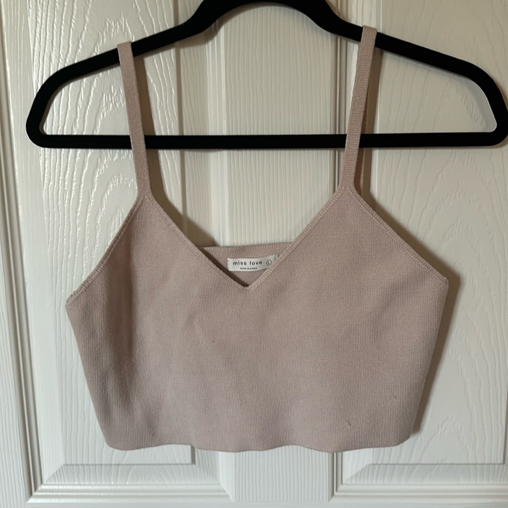 Light beige tank top
